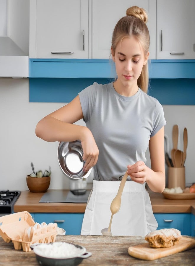 مريلة خصر تنكرية من ترينكريتي، مريلة خصر بيضاء تنكرية، مريلة نصفية ضيقة ومنتفخة، مريلة بيضاء للحفلات التنكرية، إكسسوار فستان، هدايا حفلات المطبخ، مريلة نصفية للخادمة للنساء والفتيات - Image 3